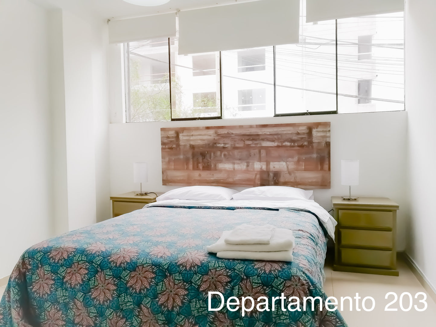 Departamento 203 - 2 habitaciones con cama matrimonial + 1 habitación con cama individual