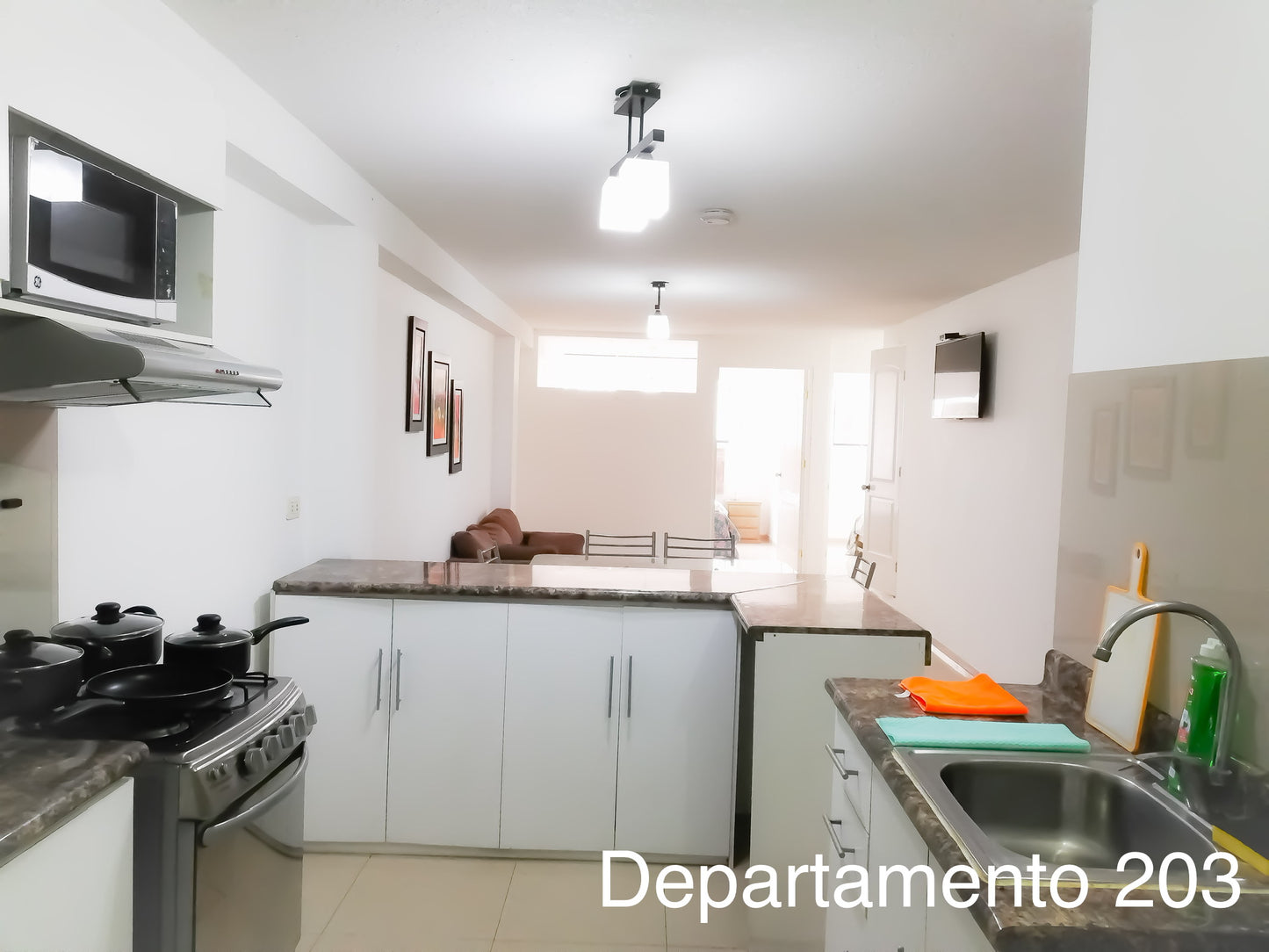 Departamento 203 - 2 habitaciones con cama matrimonial + 1 habitación con cama individual