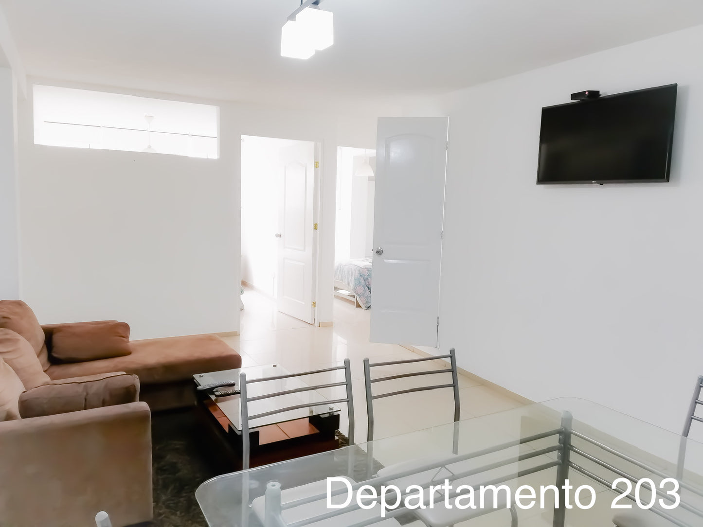 Departamento 203 - 2 habitaciones con cama matrimonial + 1 habitación con cama individual
