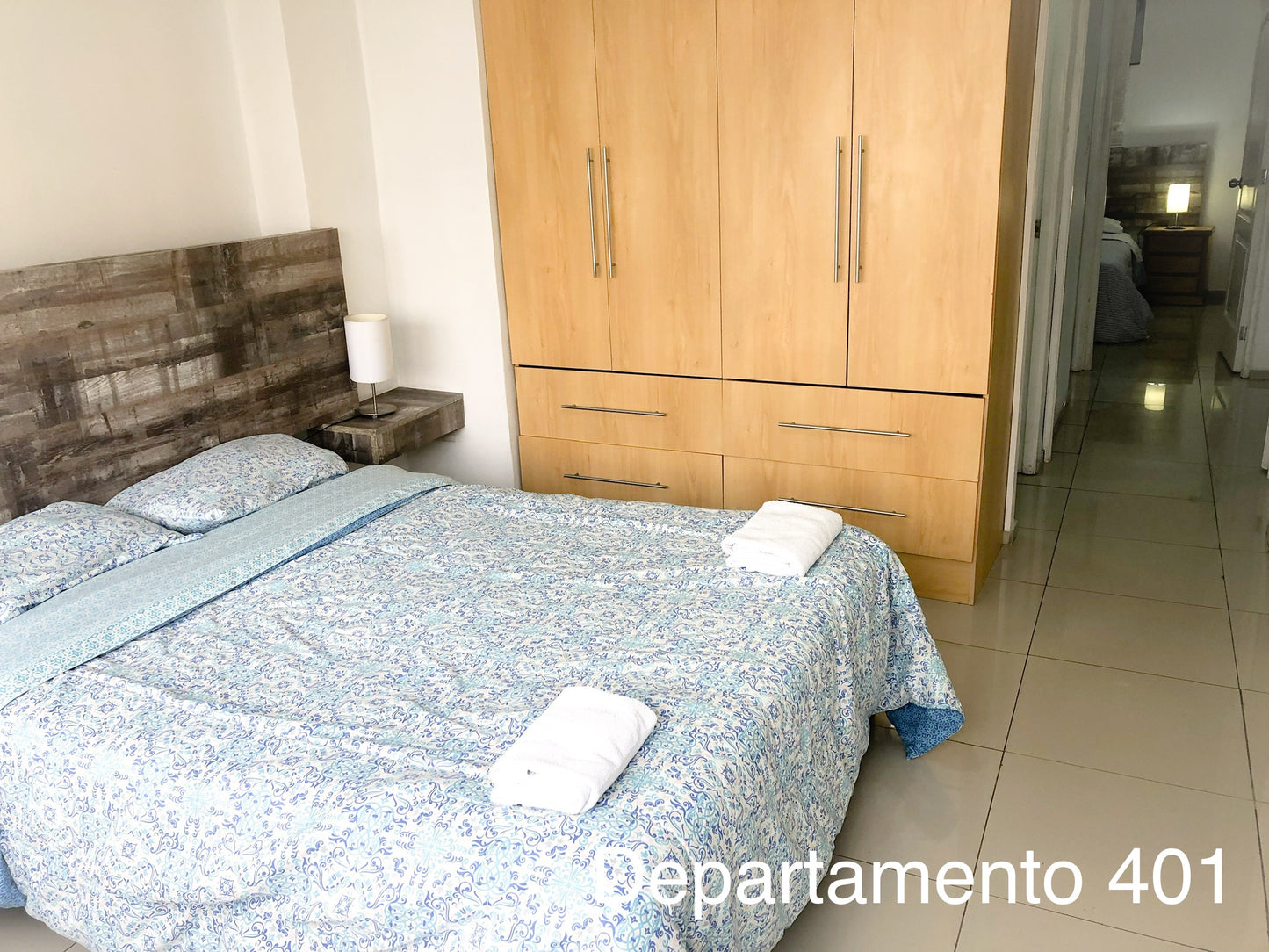 Departamento 401 - 3 habitaciones con cama matrimonial + 1 habitación con cama individual