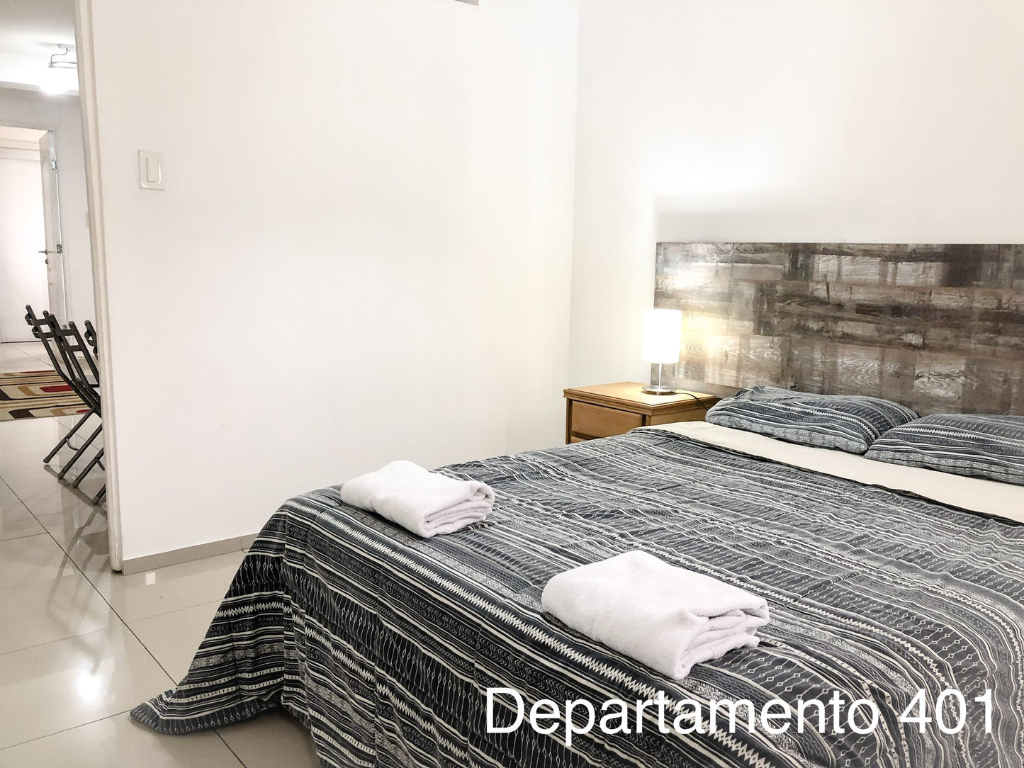 Departamento 401 - 3 habitaciones con cama matrimonial + 1 habitación con cama individual