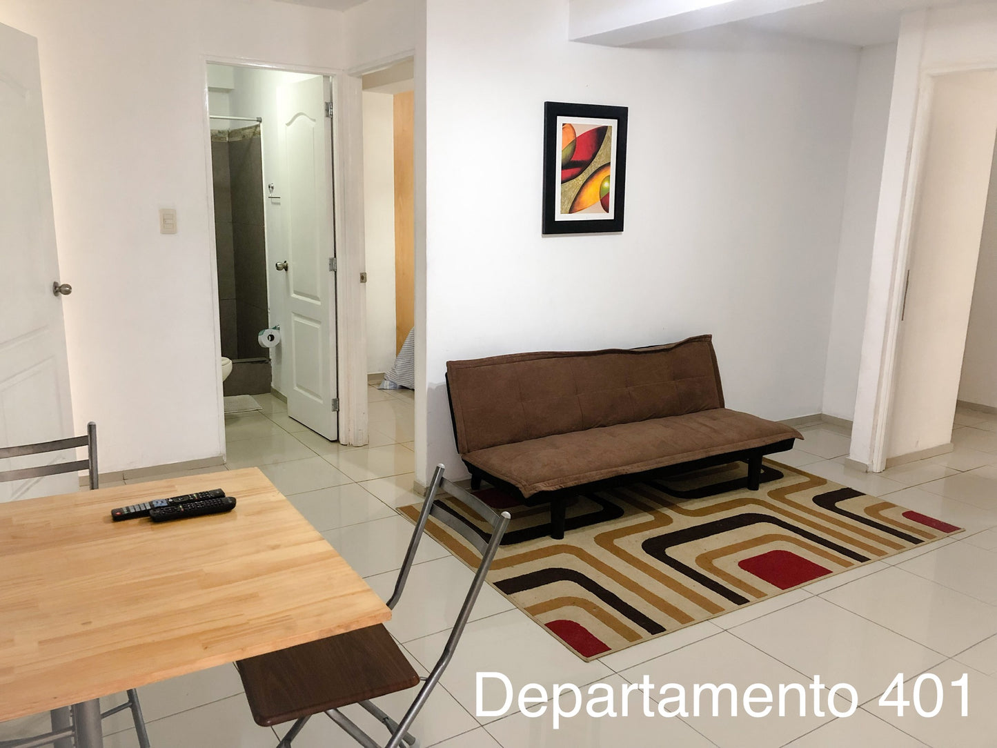 Departamento 401 - 3 habitaciones con cama matrimonial + 1 habitación con cama individual