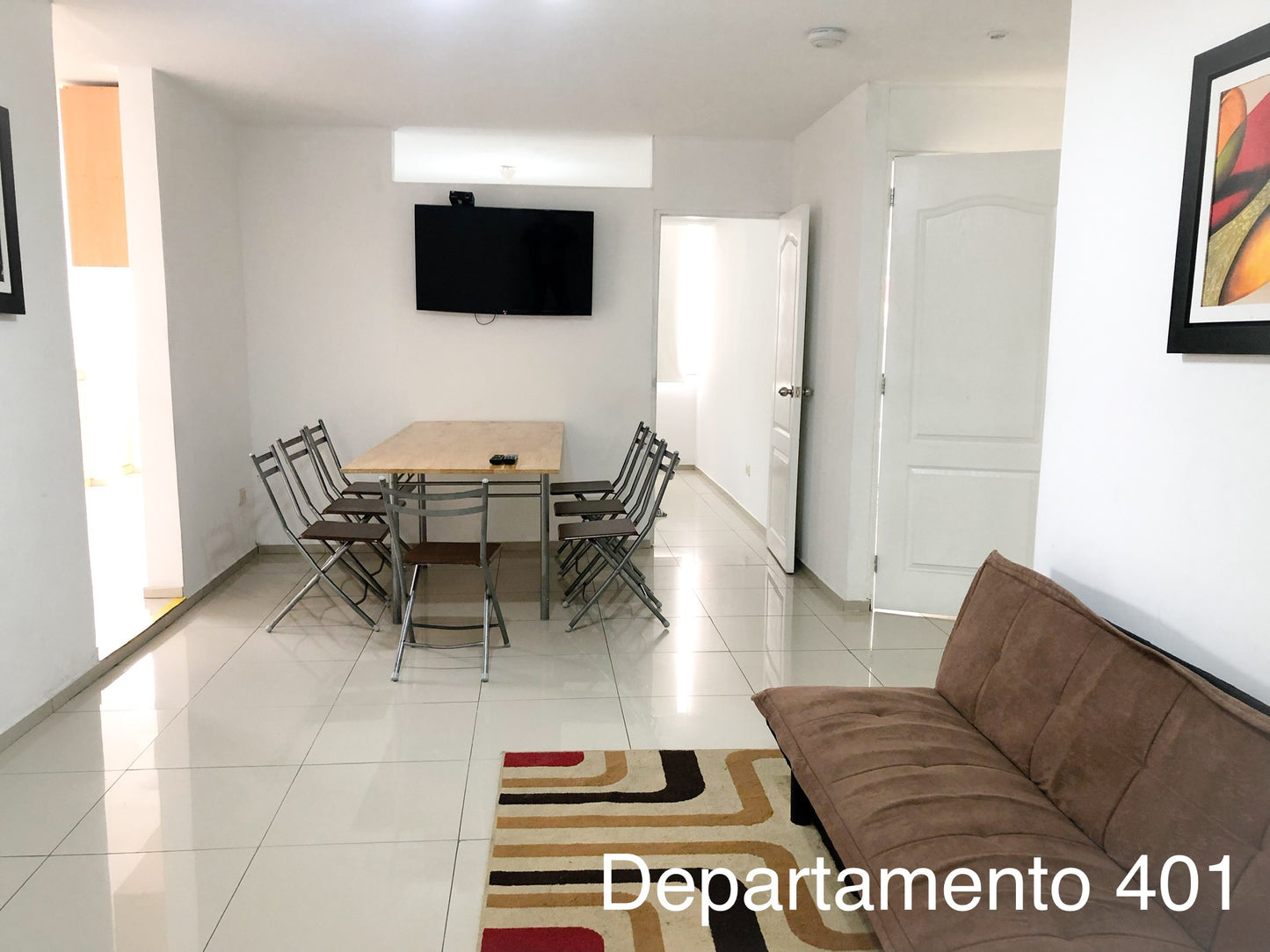Departamento 401 - 3 habitaciones con cama matrimonial + 1 habitación con cama individual