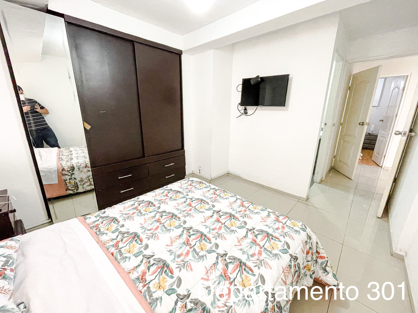 Departamento 301 - 2 habitaciones con cama matrimonial + 1 habitación con cama individual